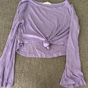 Lavender Knot-Front Top